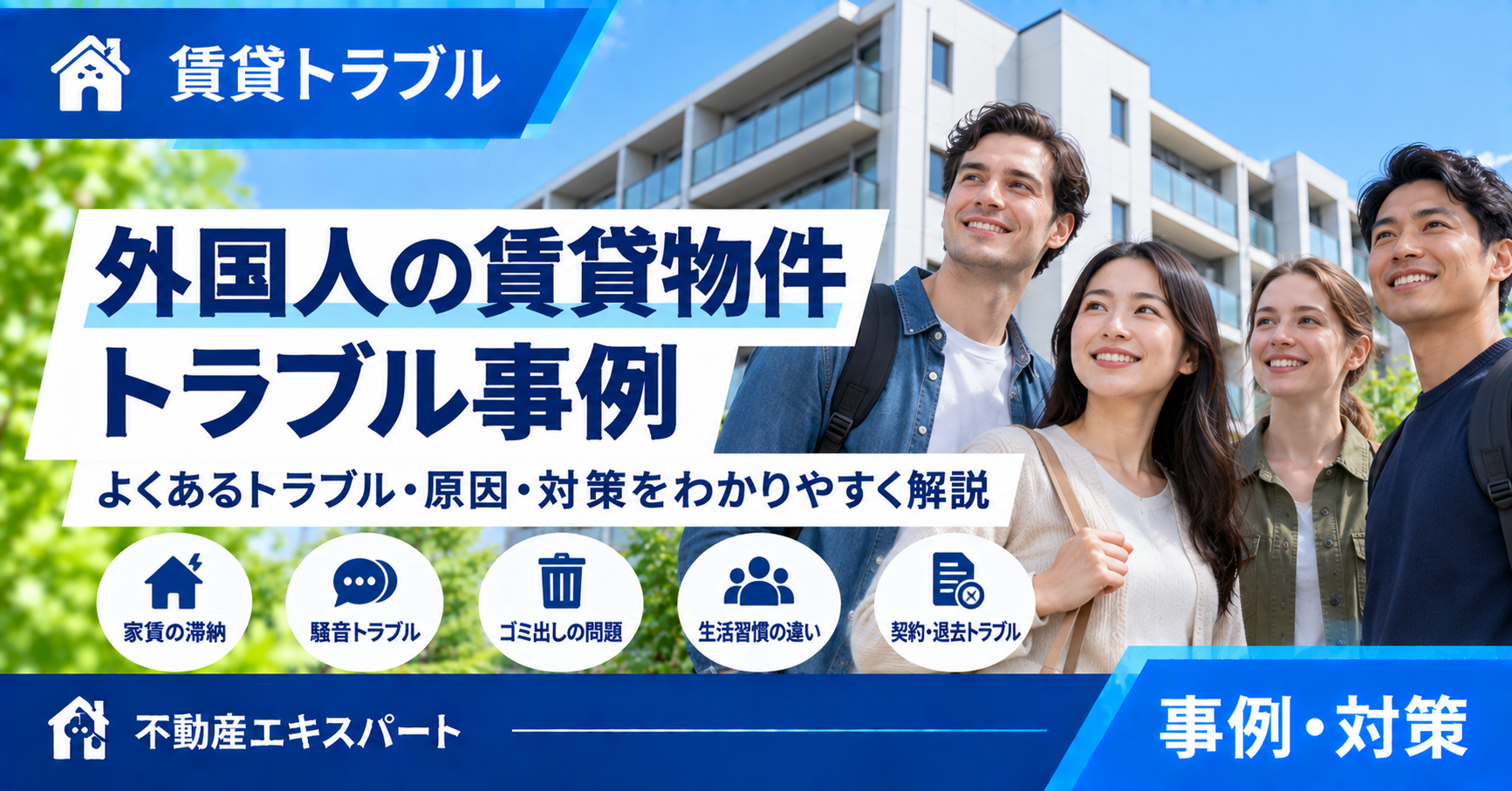 外国人入居者の賃貸トラブル事例と予防策｜契約・生活ルール・管理のポイント
